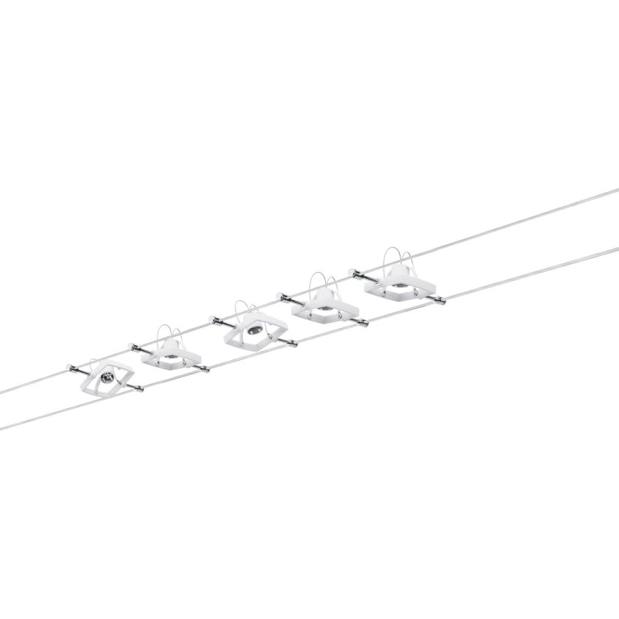 Paulmann 94134 - ZESTAW 5xGU5,3/10W Kompletny system linkowy MAC 230V biały