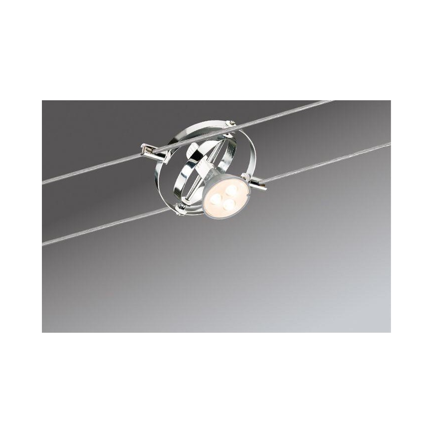Paulmann 94137 - 1xGU5,3/10W Oprawa punktowa do systemu linkowego CARDAN 12V chrom błyszczący
