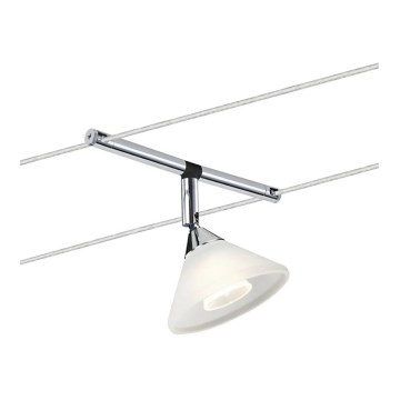 Paulmann 94138 - 1xGU4/10W Oprawa punktowa do systemu linkowego COLMAR 12V biała/błyszczący chrom