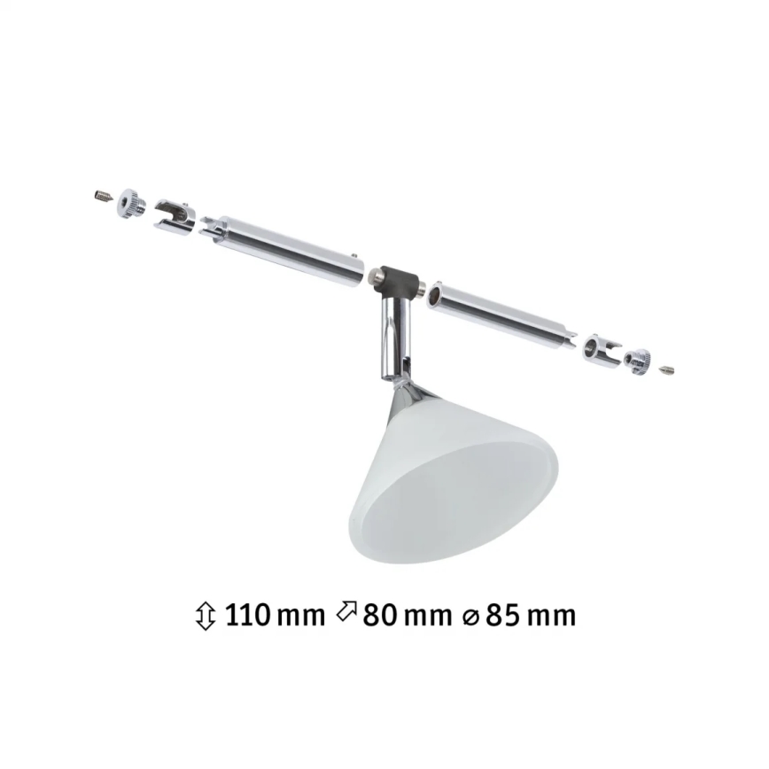 Paulmann 94138 - 1xGU4/10W Oprawa punktowa do systemu linkowego COLMAR 12V biały/błyszczący chrom