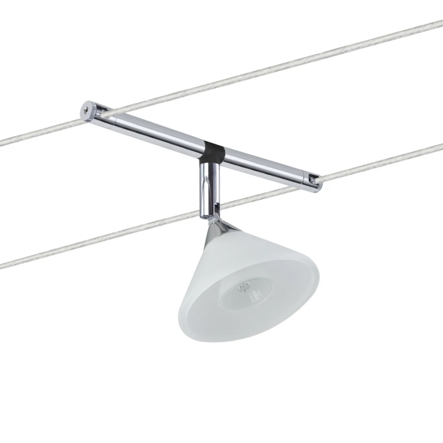 Paulmann 94138 - 1xGU4/10W Oprawa punktowa do systemu linkowego COLMAR 12V biała/błyszczący chrom