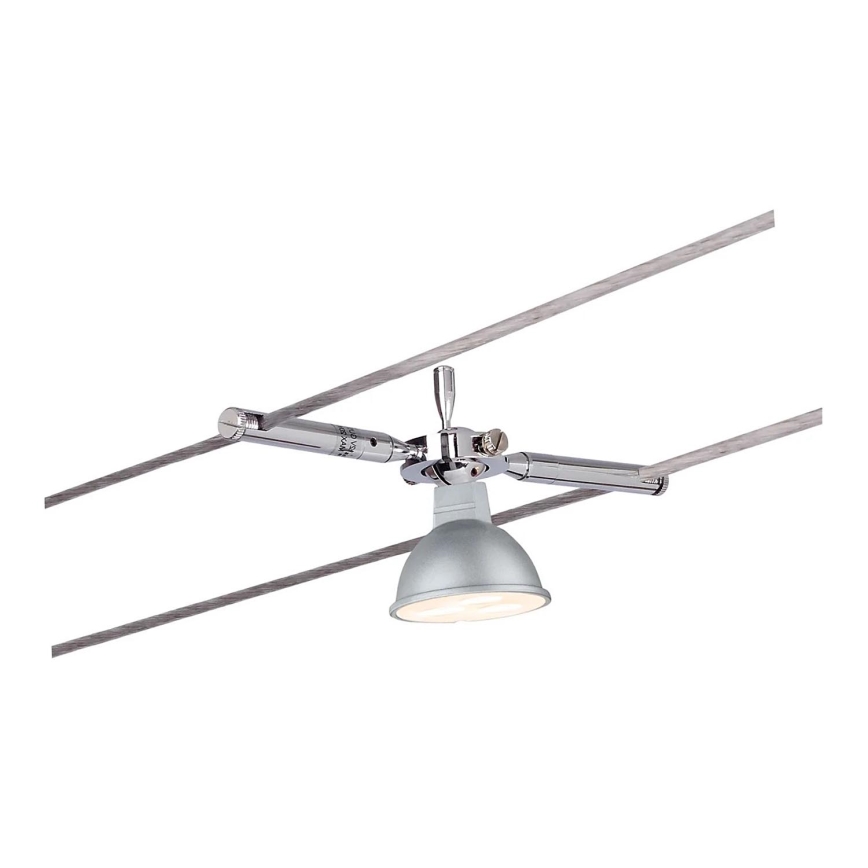 Paulmann 94147 - 1xGU5,3/10W Oprawa punktowa do systemu linkowego TOGO 12V chrom matowy