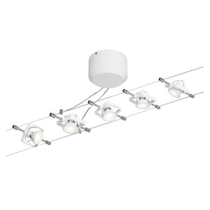 Paulmann 94149 - ZESTAW 5xGU5,3/10W Oprawa punktowa do systemu linkowego TECH 230V biała