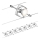 Paulmann 94152 - ZESTAW 7xGU5,3/10W Oprawa punktowa do systemu linkowego MAC 230V matowy chrom