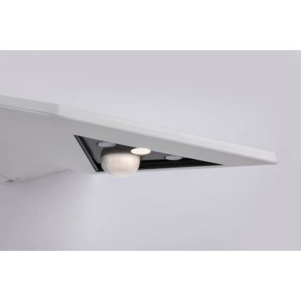Paulmann 94244 - LED/1,2W IP44 Solarny kinkiet z czujnikiem YOKO 3,7V 1800 mAh biały