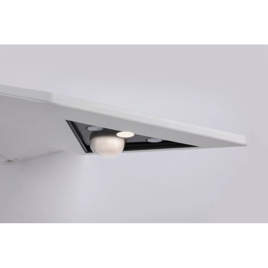 Paulmann 94244 - LED/1,2W IP44 Solarny kinkiet z czujnikiem YOKO 3,7V 1800 mAh biały