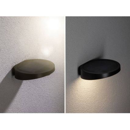 Paulmann 94246 - LED/1,2W IP44 Zewnętrzne oświetlenie solarne z czujnikiem RYSE 3,7V 1800 mAh