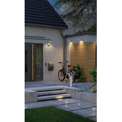 Paulmann 94252 - LED/1,2W IP44 Solarna lampa zewnętrzna z czujnikiem SOLEY 3,7V 1800 mAh