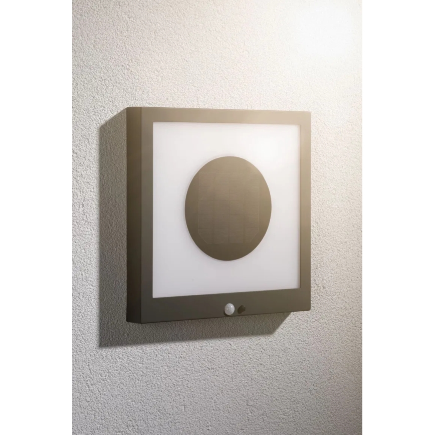 Paulmann 94263 - LED/1,2W IP44 Kinkiet solarny z czujnikiem TAIJA 3,7V