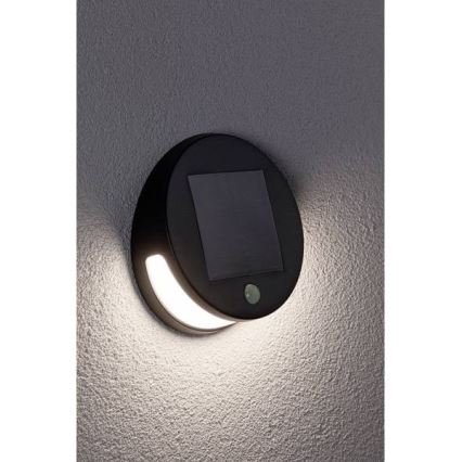 Paulmann 94265 - LED/3W IP44 Zewnętrzne oświetlenie solarne z czujnikiem HELENA 3,7V 1800 mAh