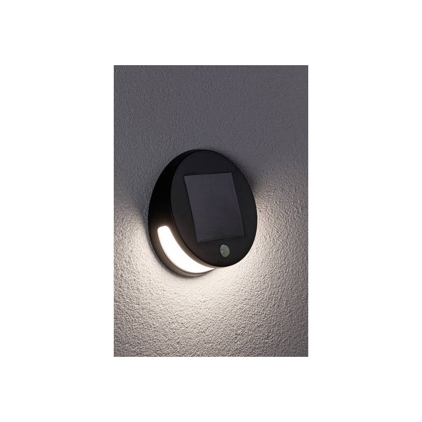 Paulmann 94265 - LED/3W IP44 Zewnętrzne oświetlenie solarne z czujnikiem HELENA 3,7V 1800 mAh