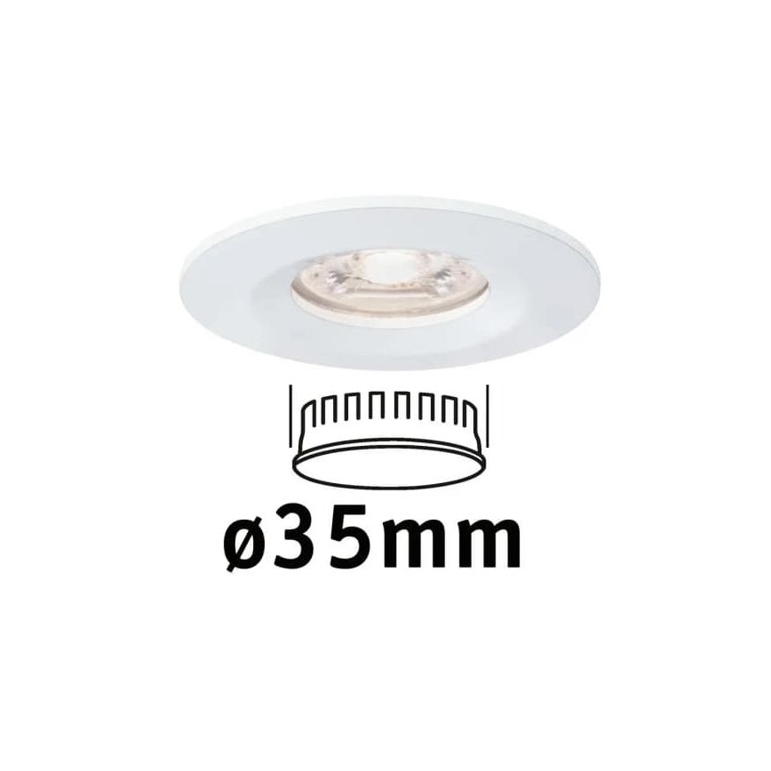 Paulmann 94298 - LED/4W IP44 Łazienkowa oprawa wpuszczana COIN 230V