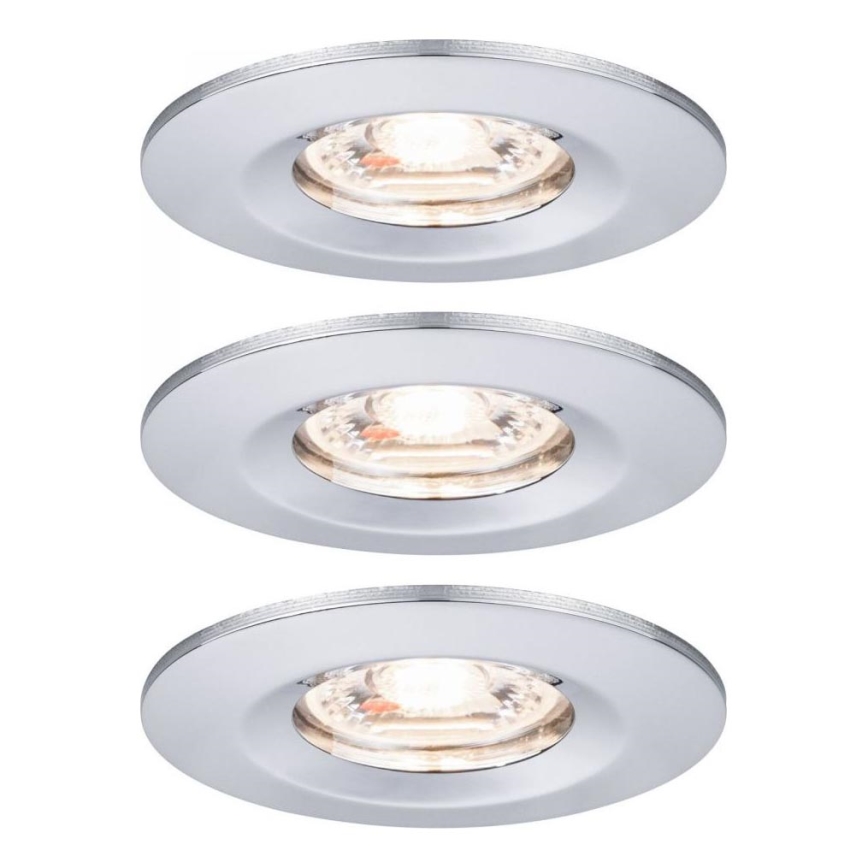 Paulmann 94303 - ZESTAW 3xLED/4W IP44 Oprawa wpuszczana łazienkowa COIN 230V