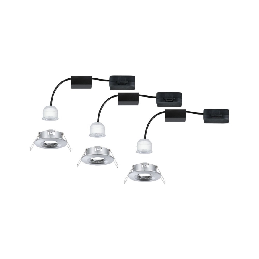 Paulmann 94303 - ZESTAW 3xLED/4W IP44 Oprawa wpuszczana łazienkowa COIN 230V