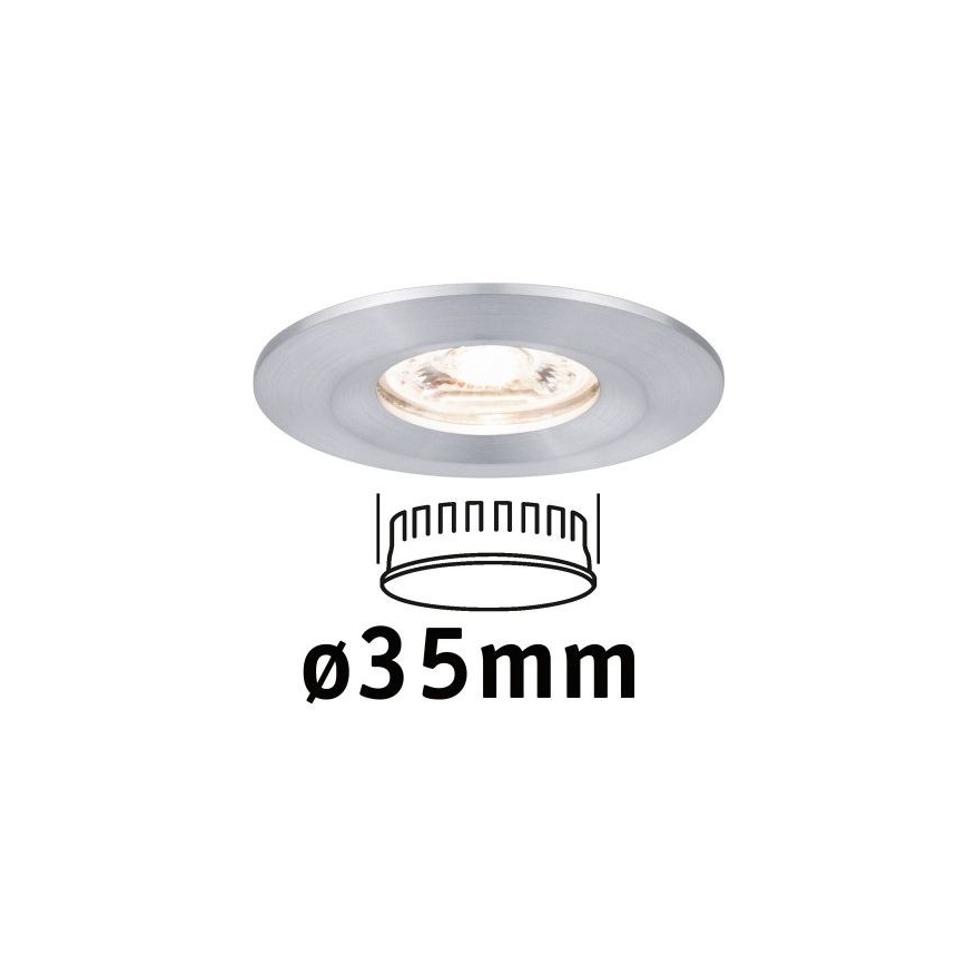 Paulmann 94304 - LED/4W IP44 Oprawa wpuszczana łazienkowa COIN 230V