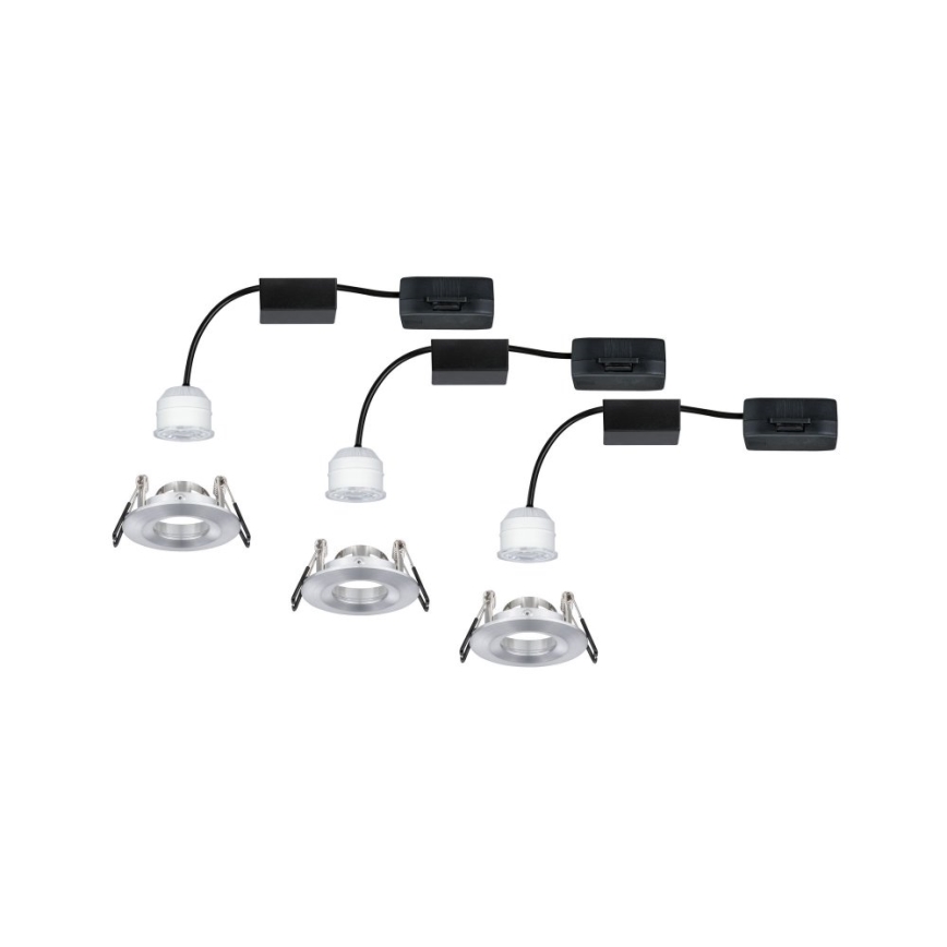 Paulmann 94305 - ZESTAW 3xLED/4W IP44 Oprawa wpuszczana łazienkowa NOVA 230V