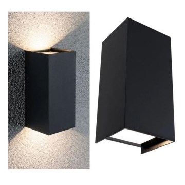Paulmann 94325 - 2xLED/6,5W IP44 Zewnętrzna lampa ścienna FLAME 230V