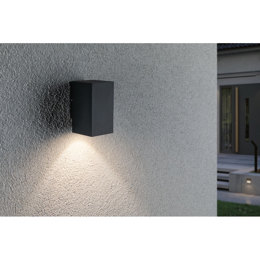 Paulmann 94327 - LED/3,8W IP44 Kinkiet zewnętrzny FLAME 230V antracytowy