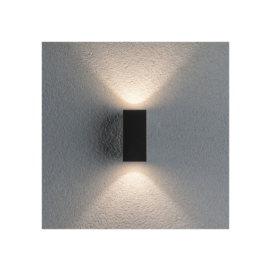 Paulmann 94328 - 2xLED/2,8W IP44 Kinkiet zewnętrzny FLAME 230V antracytowy