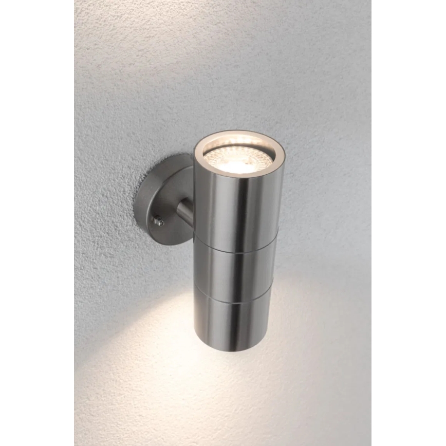 Paulmann 94331 - 2xGU10/10W IP44 Kinkiet zewnętrzny FLAME 230V