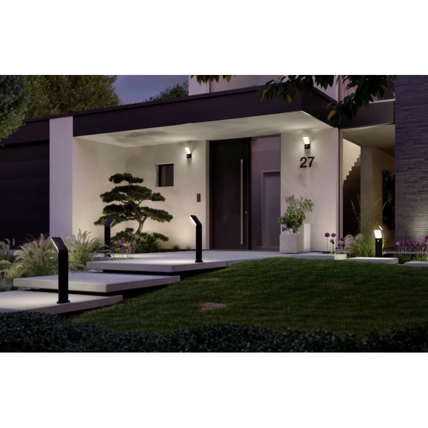 Paulmann 94403 - LED/10W IP44 Lampa zewnętrzna z czujnikiem ADYA 230V
