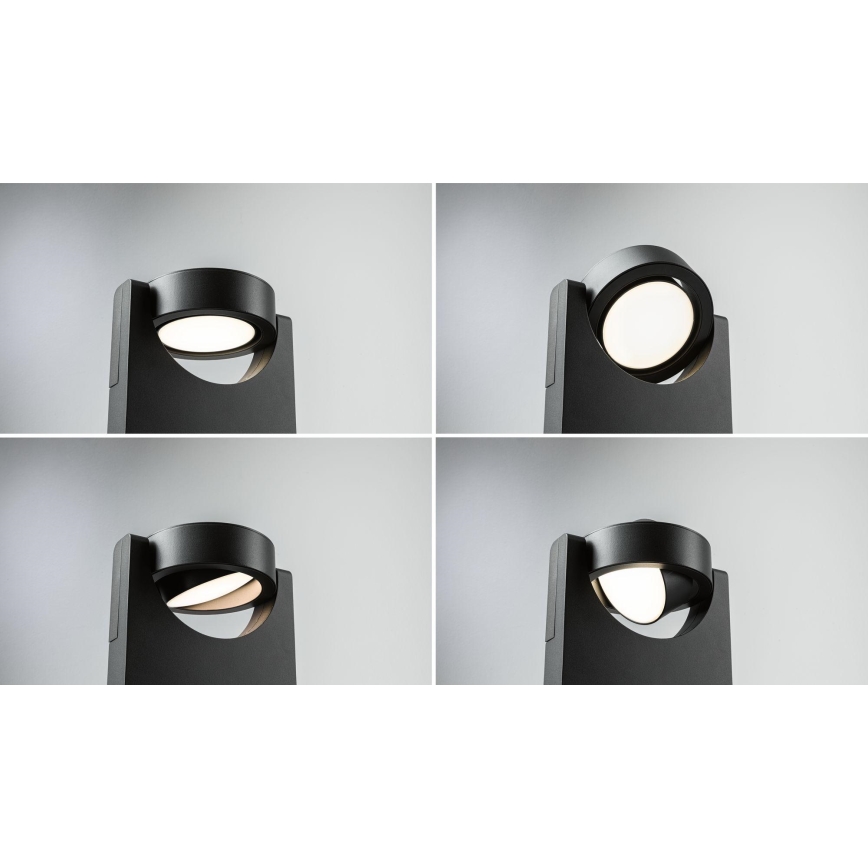 Paulmann 94406 - LED/8W IP44 Kinkiet zewnętrzny SWIVEA 230V