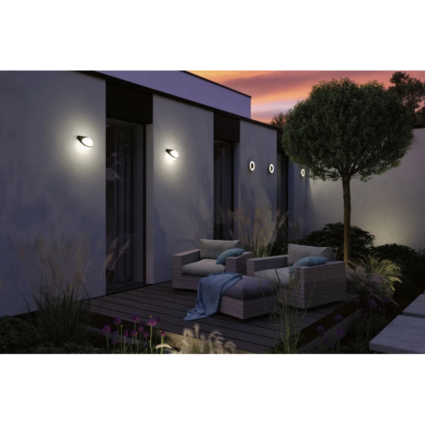 Paulmann 94409 - LED/4W IP44 Kinkiet zewnętrzny CIRCEA 230V