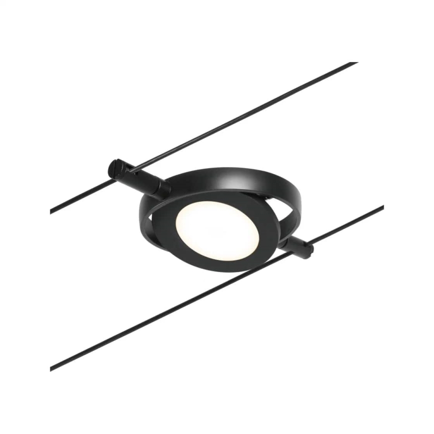 Paulmann 94418 - ZESTAW 5xLED/4,5W Kompletny system linkowy ROUNDMAC 230V czarny