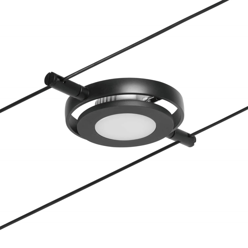 Paulmann 94418 - ZESTAW 5xLED/4,5W Kompletny system linkowy ROUNDMAC 230V czarny