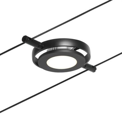 Paulmann 94418 - ZESTAW 5xLED/4,5W Kompletny system linkowy ROUNDMAC 230V czarny