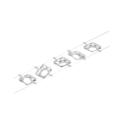 Paulmann 94420 - Zestaw 5xLED/4,5W Kompletny system linkowy MAC 230V matowy chrom