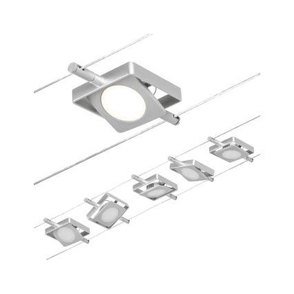 Paulmann 94420 - ZESTAW 5xLED/4,5W Oświetlenie punktowe do systemu szynowego MAC 230V matowy chrom