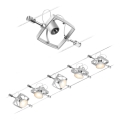 Paulmann 94430 - ZESTAW 5xGU5,3/10W Oprawa punktowa do systemu linkowego MAC 230V chrom matowy