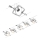 Paulmann 94430 - ZESTAW 5xGU5,3/10W Oprawa punktowa do systemu linkowego MAC 230V chrom matowy
