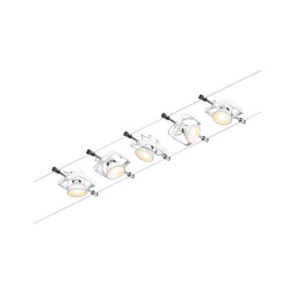 Paulmann 94432 - ZESTAW 5xGU5,3/10W Kompletny system linkowy MAC 230V biały