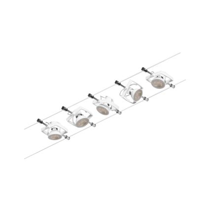 Paulmann 94432 - ZESTAW 5xGU5,3/10W Oprawa punktowa do systemu linkowego MAC 230V biała