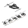 Paulmann 94434 - ZESTAW 5xGU5,3/10W Oprawa punktowa do systemu linkowego MAC 230V czarna
