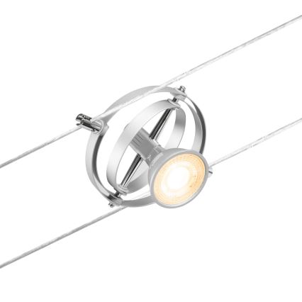 Paulmann 94436 - ZESTAW 5xGU5,3/10W Oprawa punktowa do systemu linkowego CARDAN 230V chrom matowy