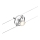 Paulmann 94437 - 1xGU5,3/10W Oprawa punktowa do systemu linkowego CARDAN 12V matowy chrom