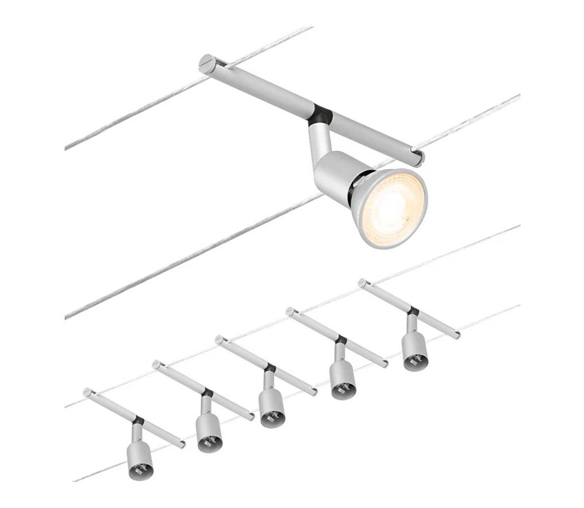 Paulmann 94442 - ZESTAW 5xGU5,3/10W Oświetlenie punktowe SALT 230V matowy chrom