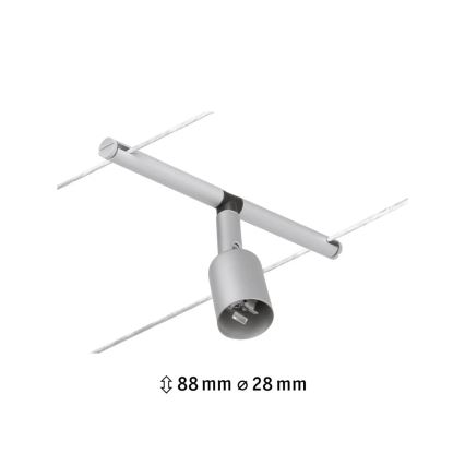 Paulmann 94443 - 1xGU5,3/10W Oprawa punktowa do systemu linkowego SALT 12V matowy chrom