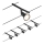 Paulmann 94446 - Zestaw 5x GU5,3/10W Kompletny system linkowy SALT 230V czarny