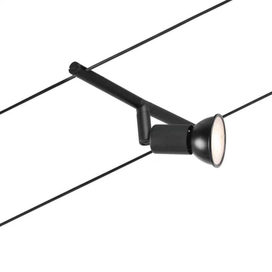 Paulmann 94446 - Zestaw 5x GU5,3/10W Kompletny system linkowy SALT 230V czarny