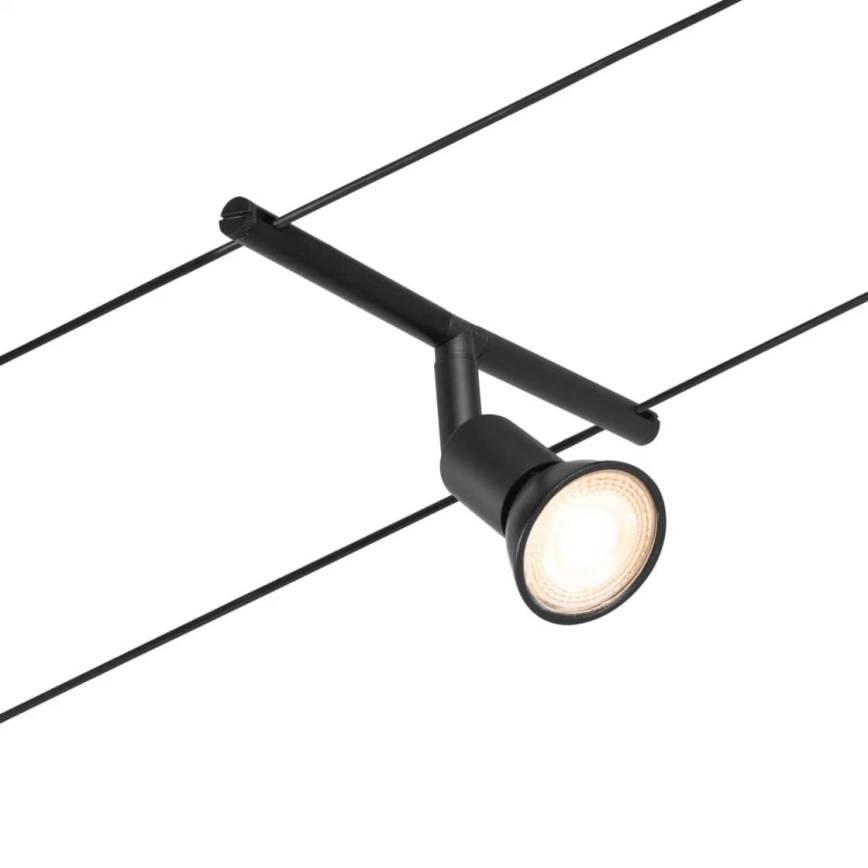 Paulmann 94446 - ZESTAW 5xGU5,3/10W Oświetlenie punktowe do systemu sznurkowego SALT 230V czarne