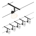 Paulmann 94450 - Zestaw 5x GU5,3/10W, kompletny system linkowy SHEELA 230V, czarny