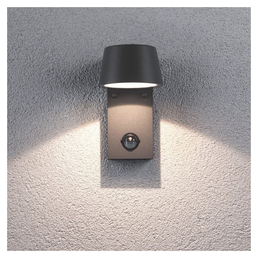 Paulmann 94453 - LED/6W IP44 Kinkiet zewnętrzny z czujnikiem CAPEA 230V