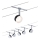Paulmann 94457 - ZESTAW 5xLED/4W Kompletny system linkowy CLEAR 230V czarny/błyszczący chrom