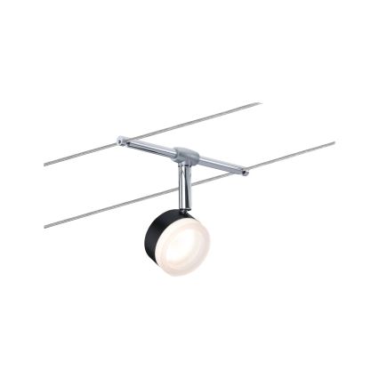 Paulmann 94457 - ZESTAW 5xLED/4W Oprawa punktowa do systemu linkowego CLEAR 230V czarny/błyszczący chrom
