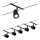 Paulmann 94469 - ZESTAW 5xGU5,3/10W Oprawa punktowa do systemu linkowego CUP 230V czarna