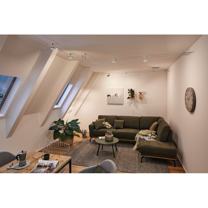 Paulmann 94481 - ZESTAW 5xLED/4,8W Kompletny system linkowy FRAME 230V matowy chrom